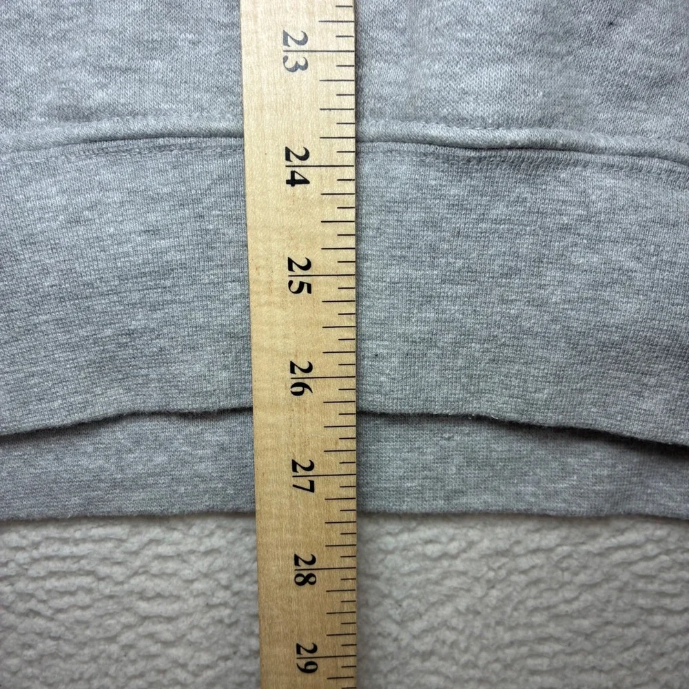 Vintage Nike Duke Blue Devil Center Swoosh Hoodie Men L Gray Fleece Pullover Y2K